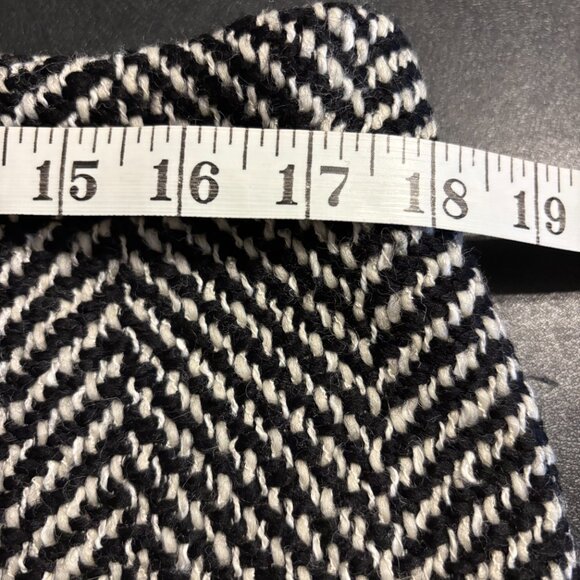 Piazza Sempione Black White Wool Blend Skirt Suit Set IT 50 / US 14 - Picture 6 of 16